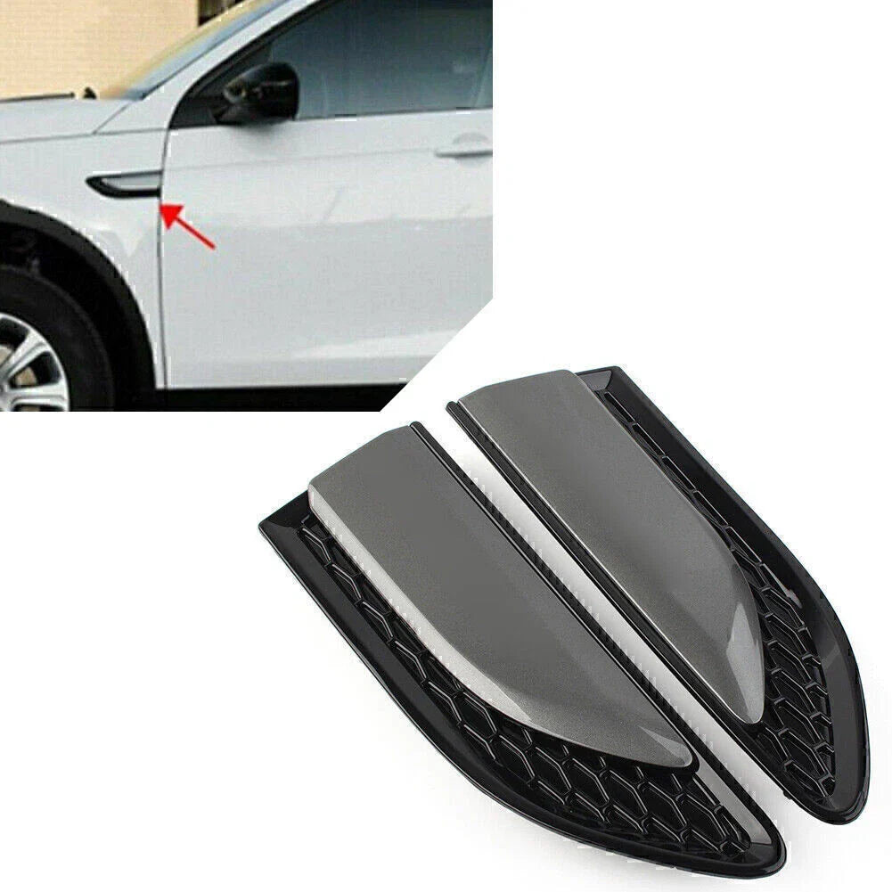 Gray Fender Vent Grille Louvers for Land Rover Discovery Sport (2015-2021)