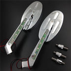 Alloy Turn Signals for Harley Softail FatBoy (Oval Shape)