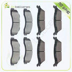 Set of 4 Low Dust Brake Pads for Ford F150 (2014–2016)