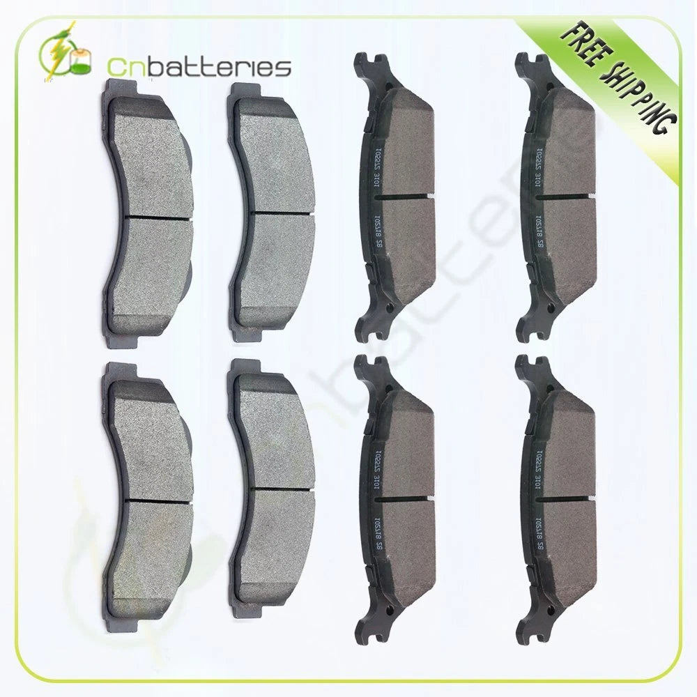 Set of 4 Low Dust Brake Pads for Ford F150 (2014–2016)