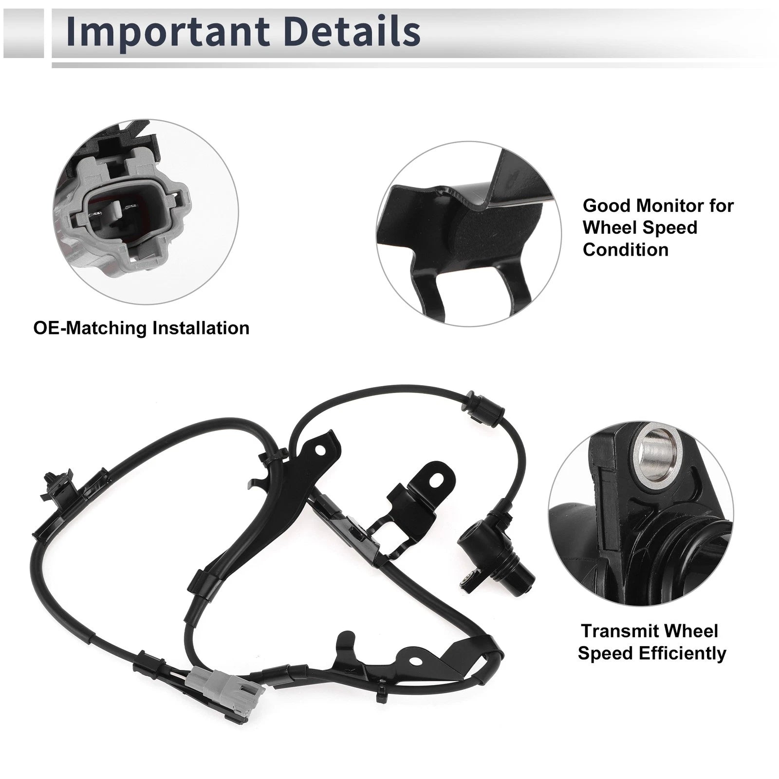 ABS Wheel Speed Sensor No. 895420C010 for Toyota Tundra (2000–2006)