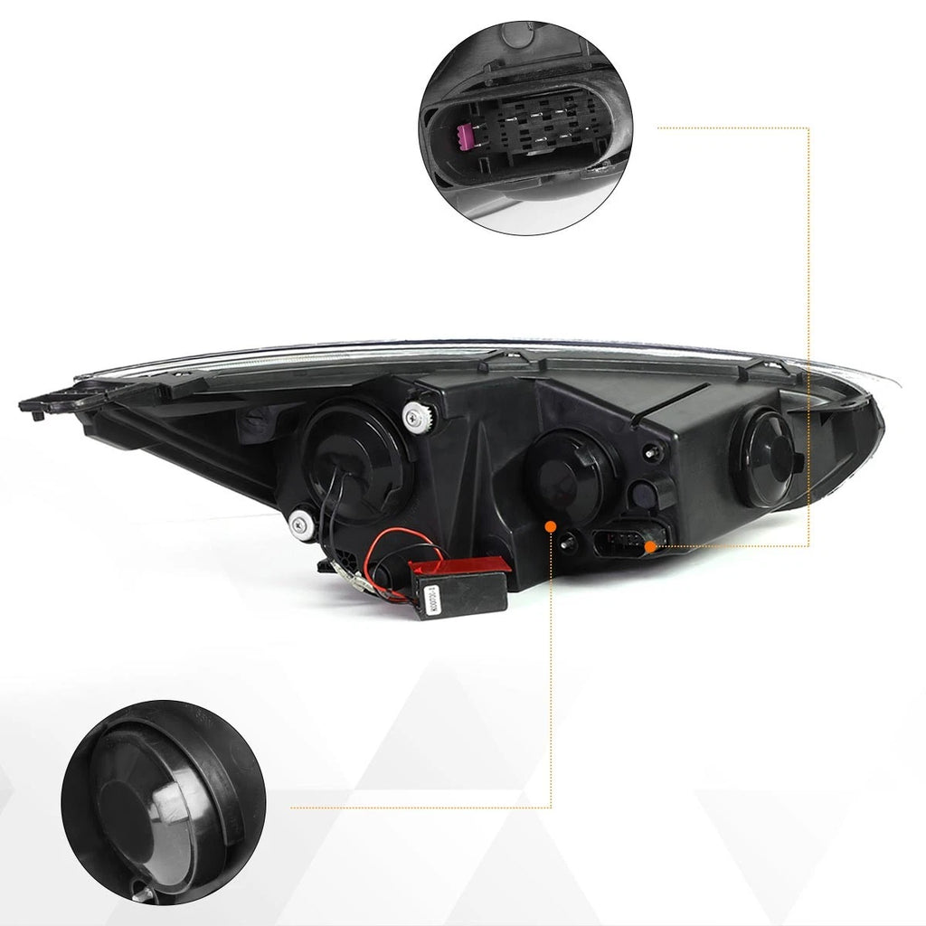 Dual LED DRL Projector Headlight for Ford Focus (2015–2018)