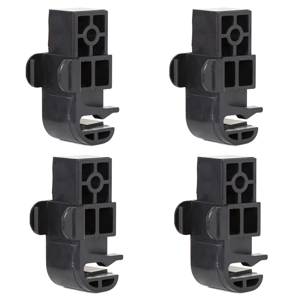 Set of 4 Bimini Top Latch Black Plastic Connector Bracket #002957