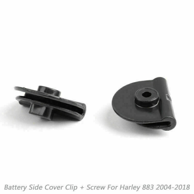 4pcs Battery Left Side Cover Clip + Screw for Harley Sportster (2004–2018)