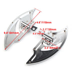Chrome Male Mount FootPeg Passenger Floorboard for Harley Dyna FXD FLST