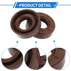 Set of 2 Oil Seal Rotary Shaft Seal FKM Rubber 18x35x10mm for Various Models