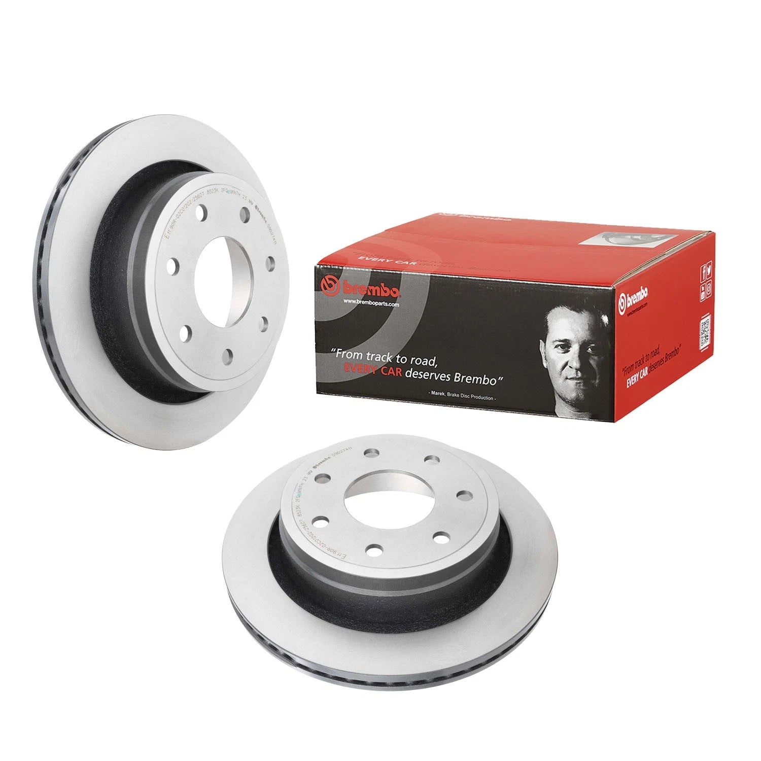 Brembo Vented Coated Disc Brake Rotor for Ford F-150 (2015–2023)