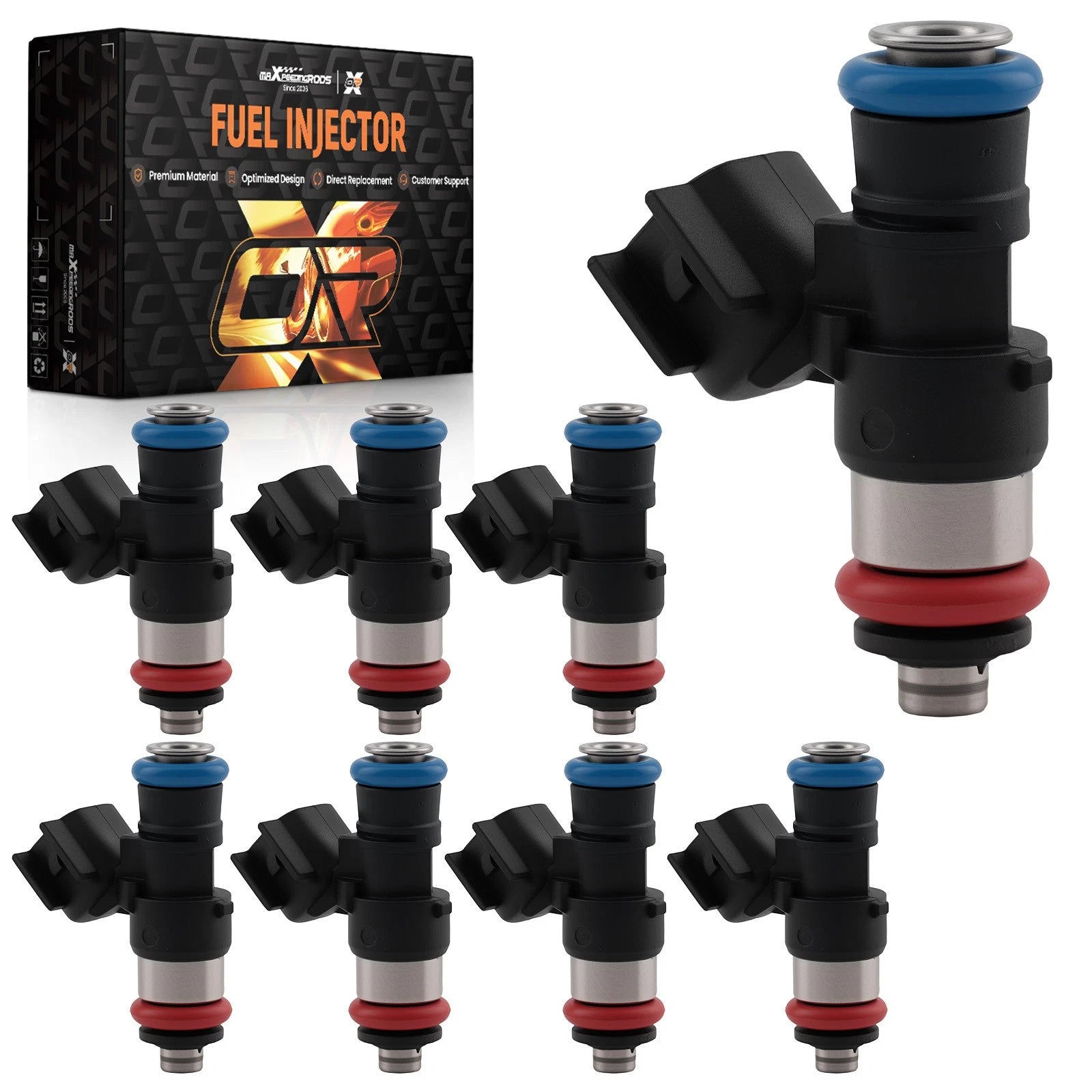 8x Fuel Injectors for Chevrolet Camaro SS, Corvette, Pontiac G8 (2009–2015) 12576341