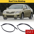 Set of 2 Black Roof Top Trim Molding for Toyota Camry (2007–2011)