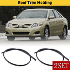Set of 2 Black Roof Top Trim Molding for Toyota Camry (2007–2011)