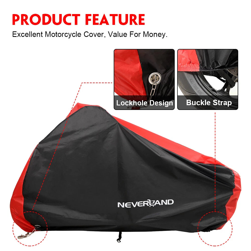 Motorcycle Cover for Neverland XL (Waterproof, Heavy Duty, Winter)