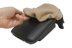 Fleece Console Lid Armrest Cover for Volvo C30 C70 S40 V50 (2008–2012) Beige