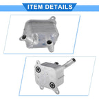 Engine Oil Cooler for Kia Forte (2019–2023) No. 482902H100, Silver Tone
