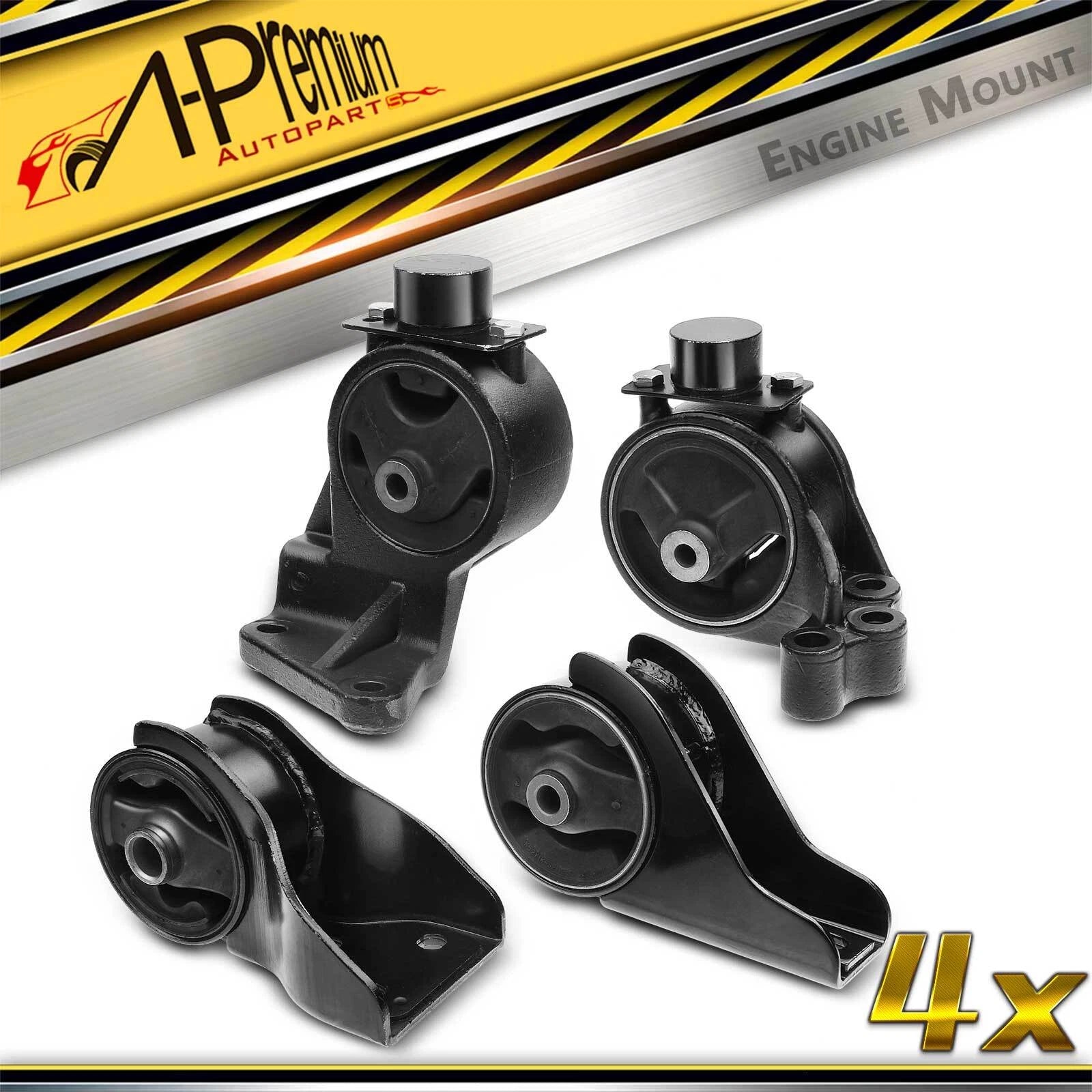 Set of 4 Engine and Transmission Mounts for Kia Sedona (2002–2005)