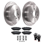 Rear Brake Rotors & Ceramic Pads Kit for Toyota Highlander (2014–2019) S31544