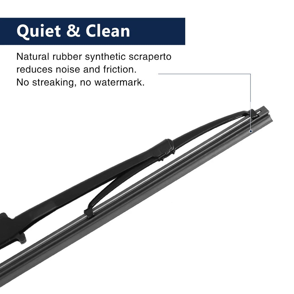 Set of 2 Rear Windshield Wiper Blade Arms 340mm for Volkswagen Golf GTI (2004–2008)