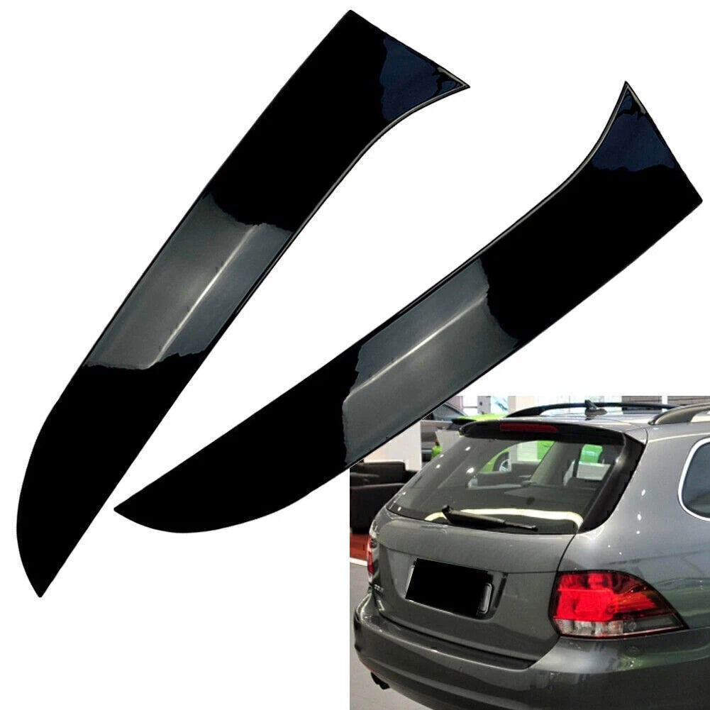 Rear Window Side Canard Spoiler Splitter Trim for Golf 6 MK6 (2009–2013)