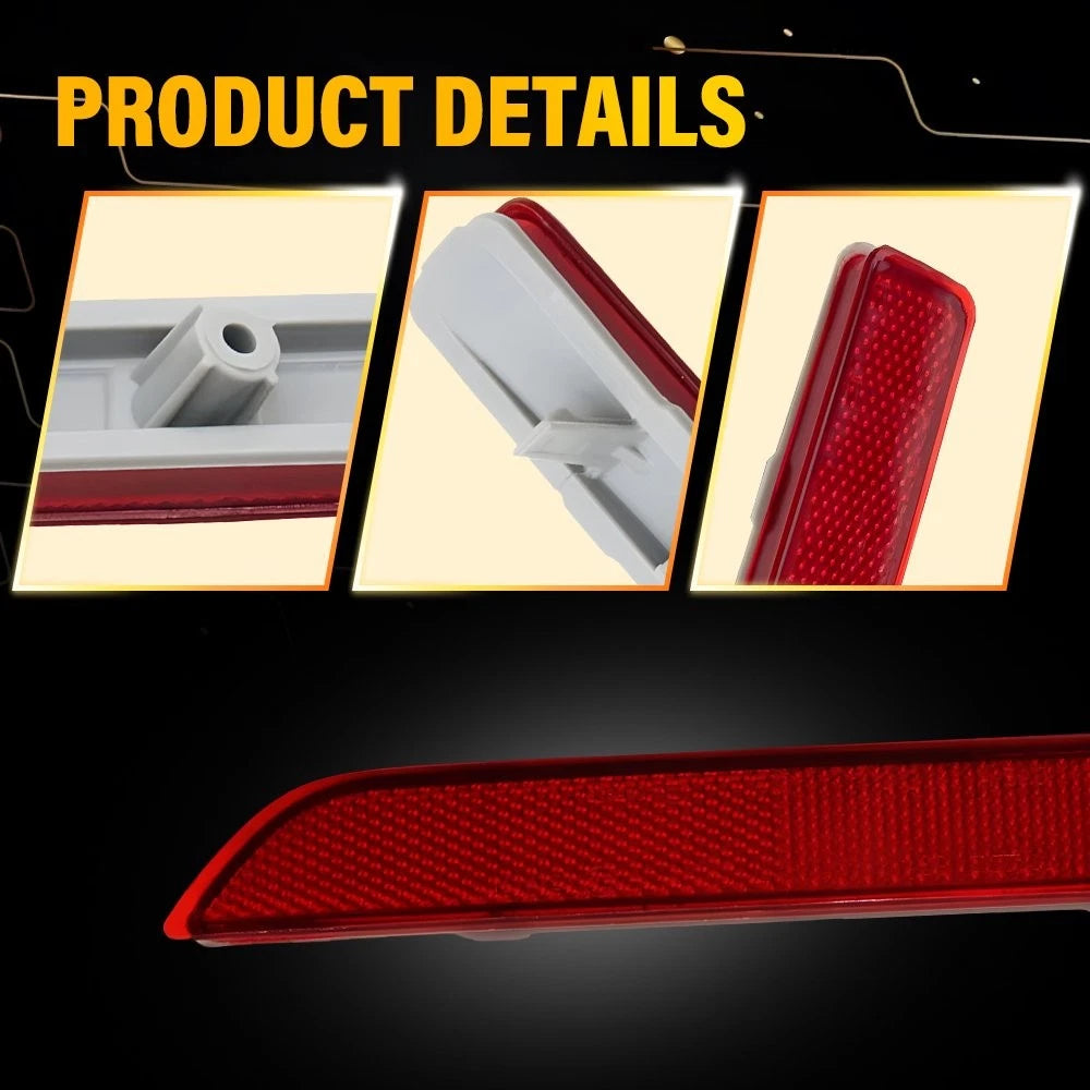 2X Rear Bumper Reflector for Nissan Murano/Sentra/Leaf (2015–2022) PY