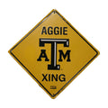 12" Metal Sign for Texas A&M Aggie Crossing