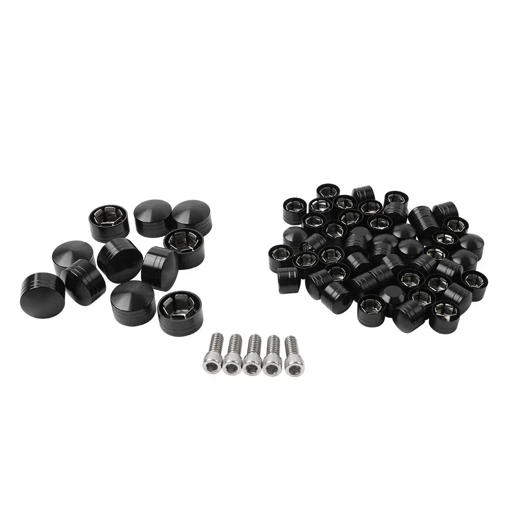 Engine Topper Bolt Black Screw Cap for Harley Twin Cam Softail Fat Boy (07-17)