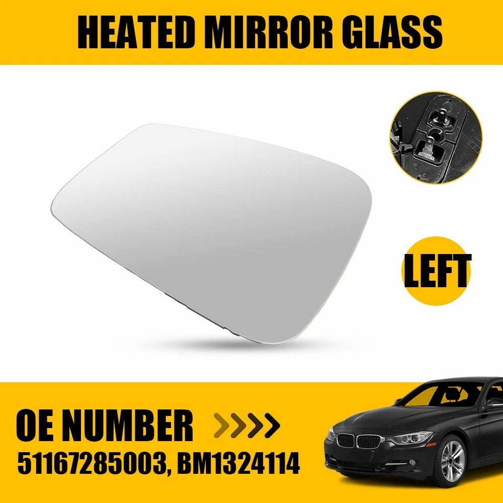 Heated Mirror Glass Left for BMW 320i 328d 328i 428i (2012–2018) EXV