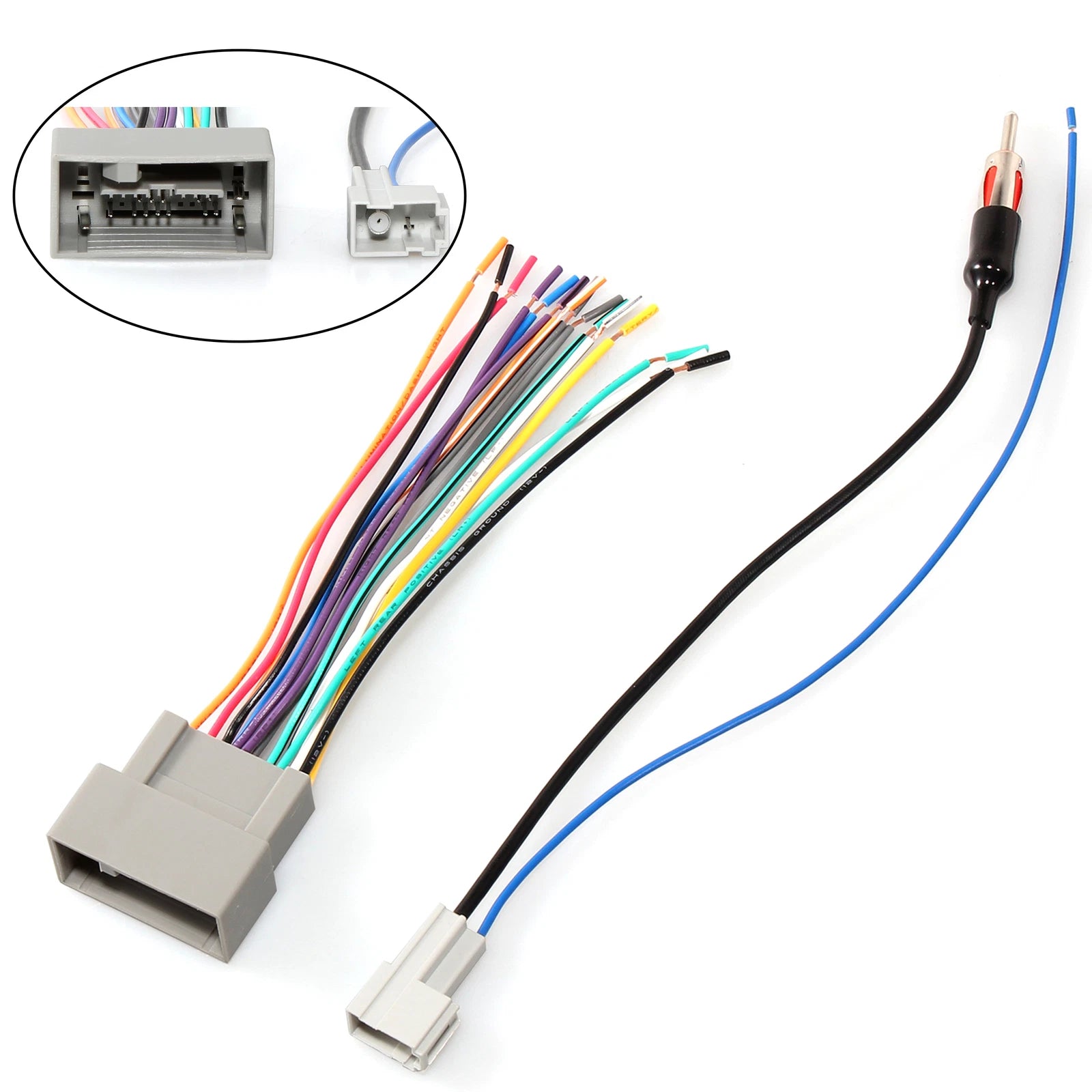 Radio Stereo Wire Harness & Antenna Adapter for Honda Civic LX (2009–2015)
