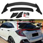 Matte Black Rear Trunk Wing Spoiler for Honda Civic Hatchback (2016–2020)