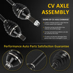 Set of 2 CV Axles for Can-Am Maverick X3 Turbo 72"