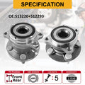 Front Rear Wheel Hub Bearings for Subaru Legacy Outback (2005–2009)