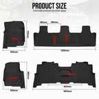 3D Molded TPE Floor Mat Liner for Ford Expedition/Expedition Max (2018–2025)