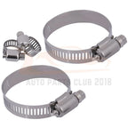 Set of 2 Stainless Steel Radiator Oil Hose Clamps (8-10mm, 27-51mm)