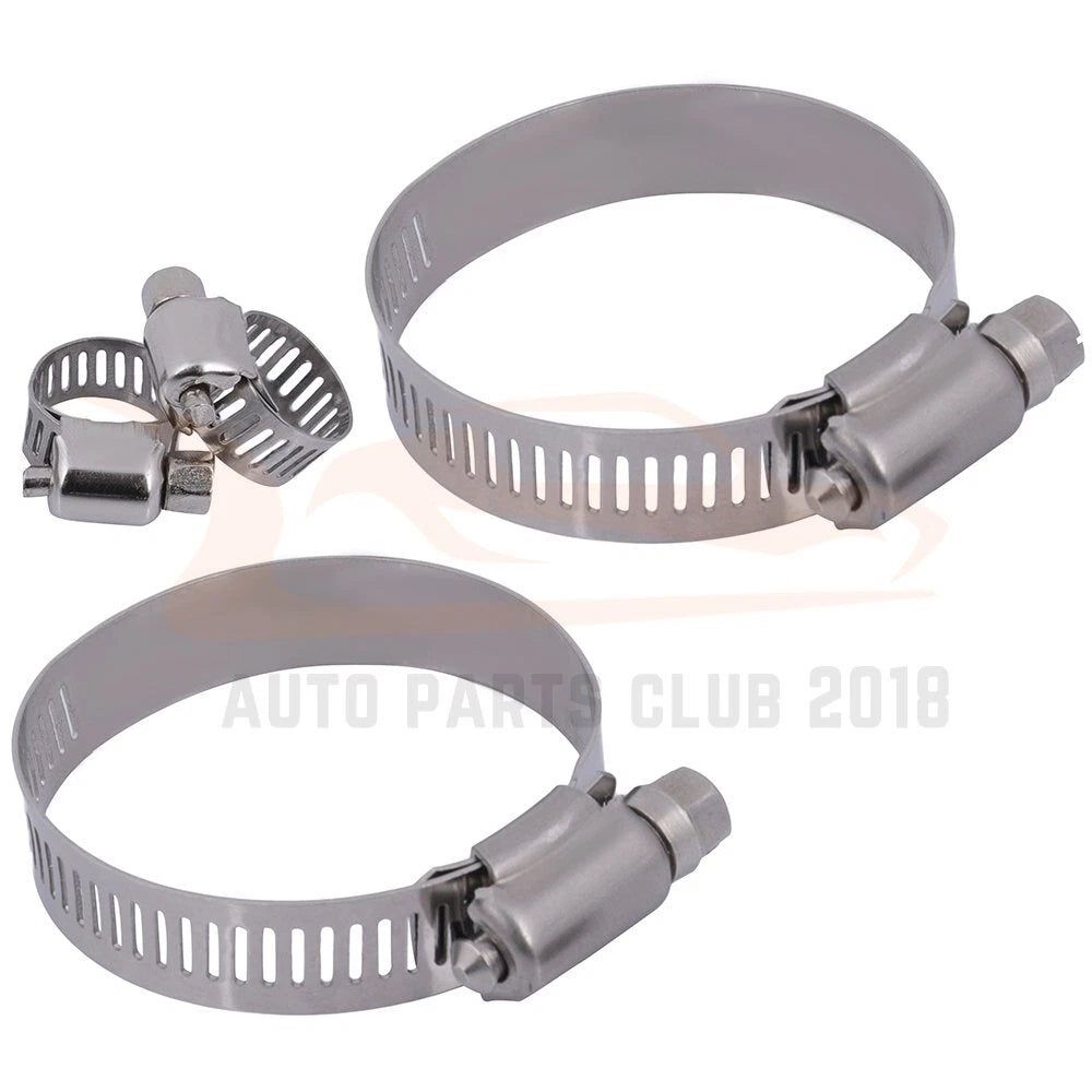 Set of 2 Stainless Steel Radiator Oil Hose Clamps (8-10mm, 27-51mm)