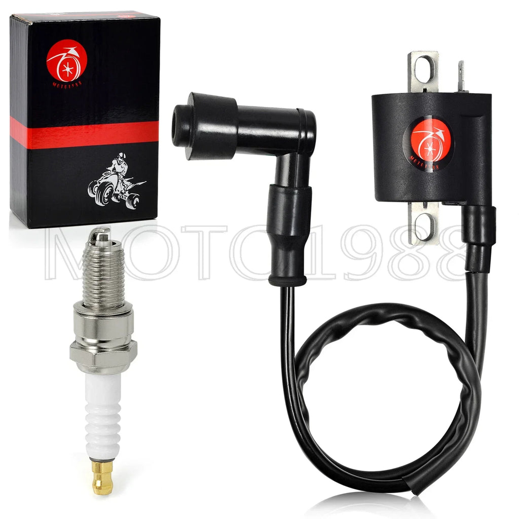 3x Ignition Coil&Plug for Yamaha Grizzly 80 Badger 80 Raptor 80 (2006-2010)