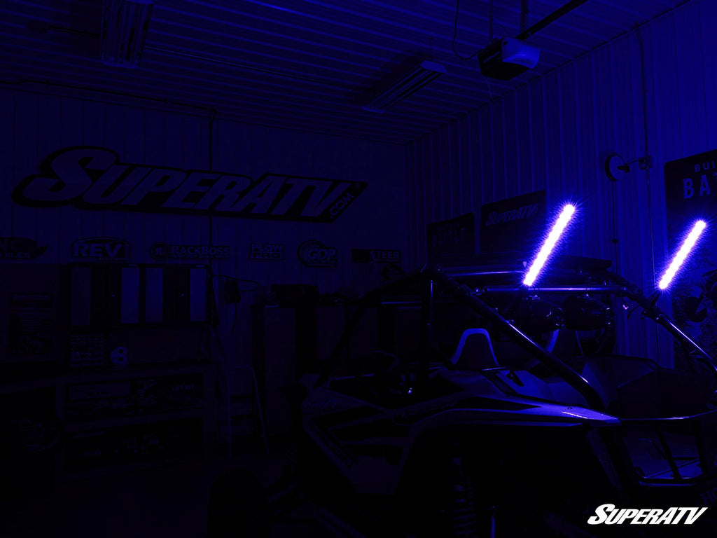Set of 2 RGB LED Whip Lights for SuperATV