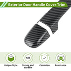 Exterior Door Handle Cover Trim for Toyota Alphard (2015–2021) Carbon Fiber Black