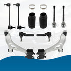 Set of 12 Front Control Arms Ball Joints Tie Rods for Ford Focus (2012–2018)