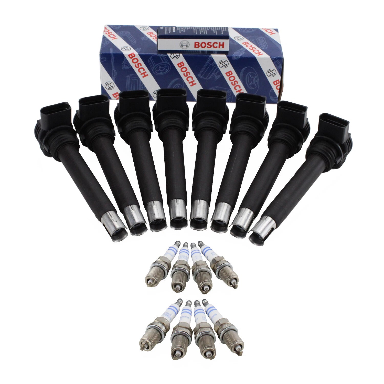 Set of 8 Ignition Coils & Spark Plugs for Audi R8 RS5 V8 (2008–2015)
