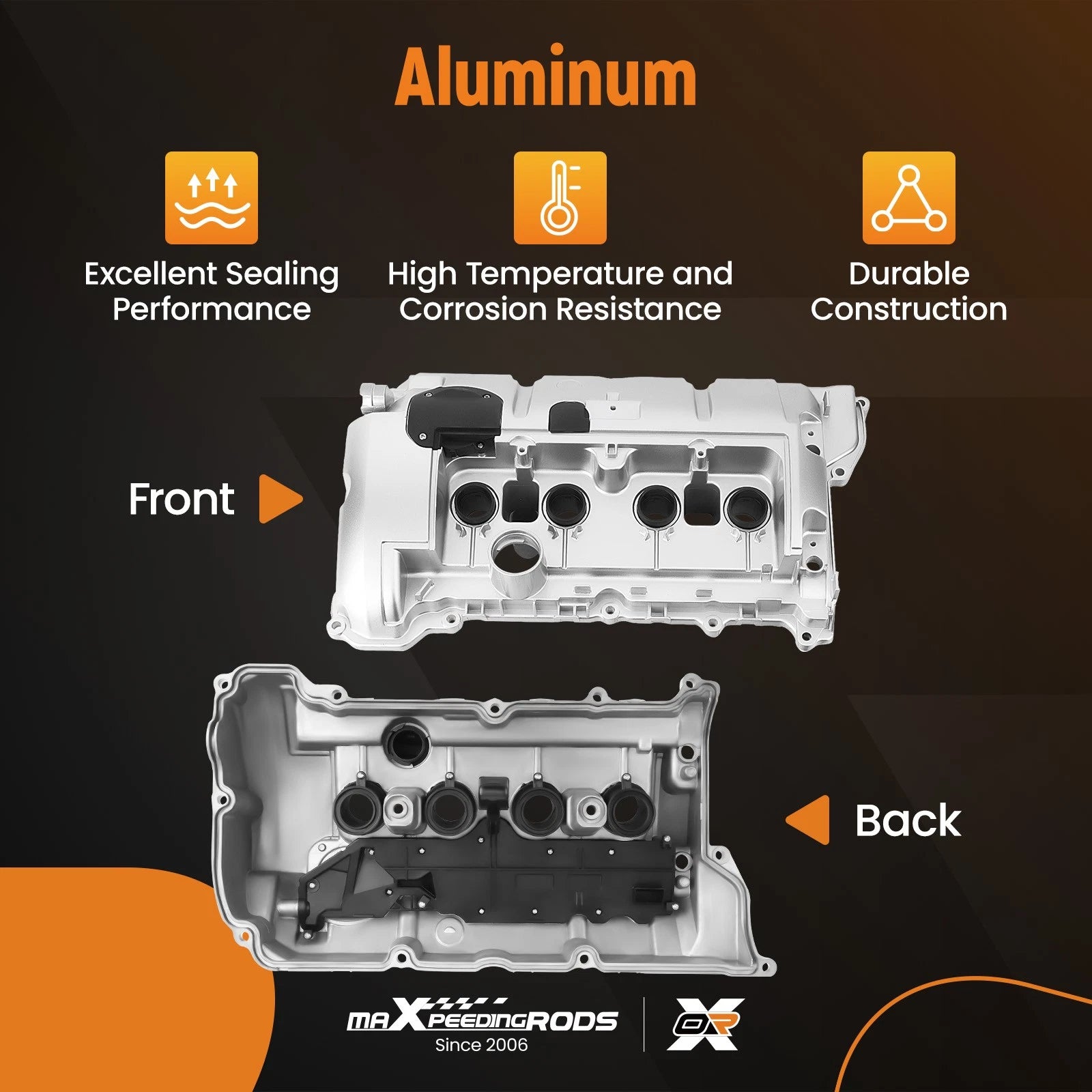 Aluminum Valve Cover with Gasket for Mini Cooper (2007–2016)