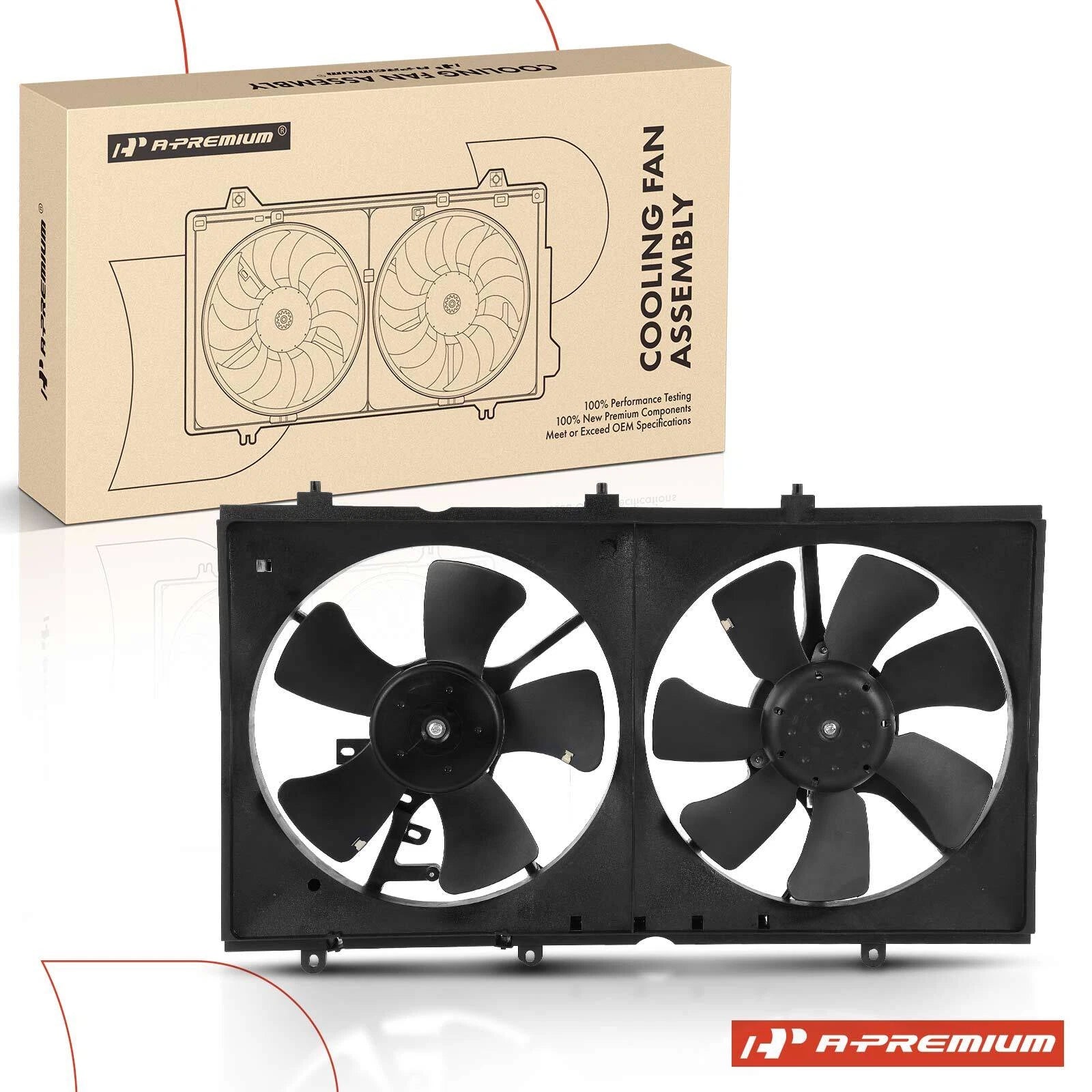Dual Cooling Fan Assembly for Mitsubishi Lancer (2008–2015)