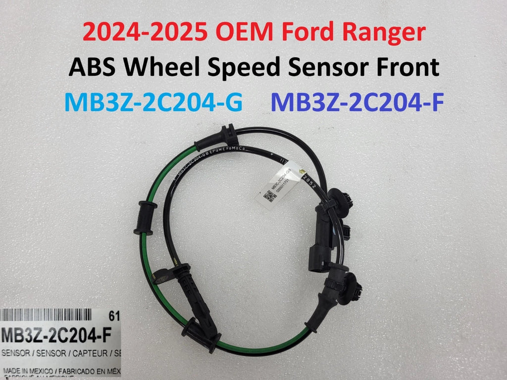 ABS Wheel Speed Sensor for Ford Ranger (2024–2025) MB3Z-2C204-G MB3Z-2C204-F
