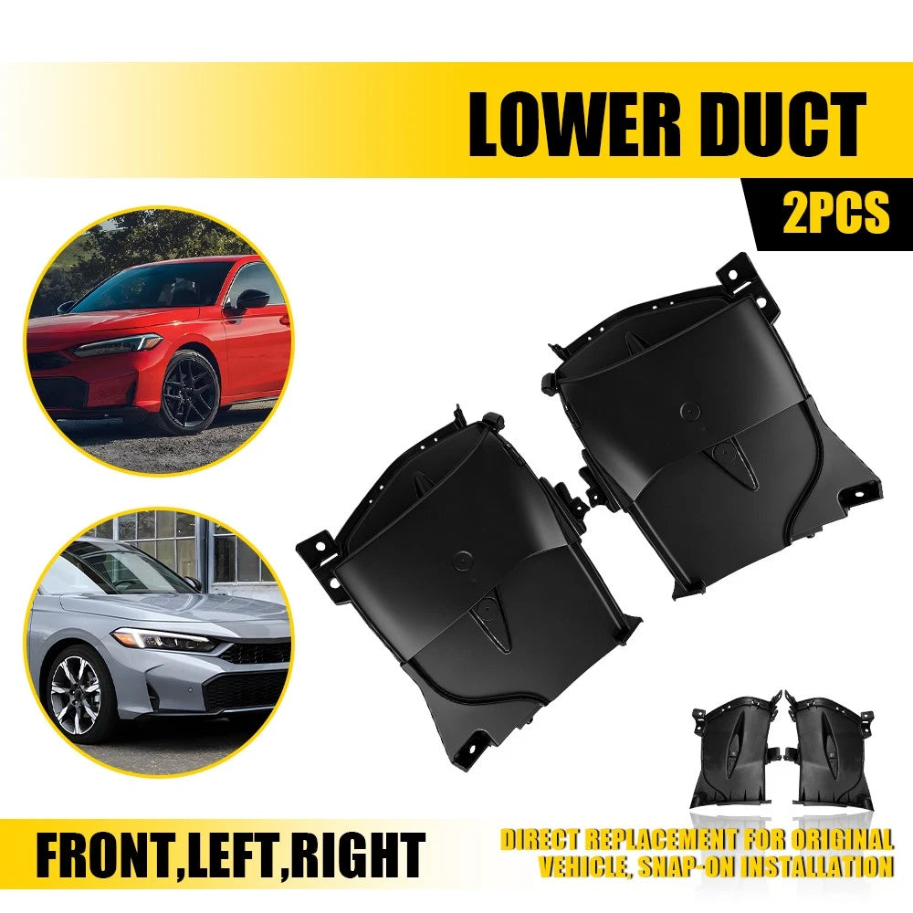 Pair Bumper Cover Air Ducts for Honda Civic (2025–2026)