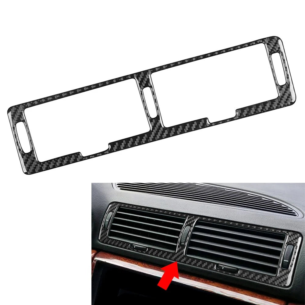 Central Air Vent Outlet Cover Trim for BMW 7 Series E38 (1994–2001) Carbon Black