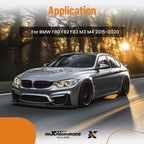 Front Bumper Lip Spoiler for BMW F80 M3 F82 F83 M4 (2015–2020) MP Style Gloss Black