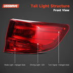 Halogen Outer Tail Light for Acura MDX (2014–2020) Right Passenger Side