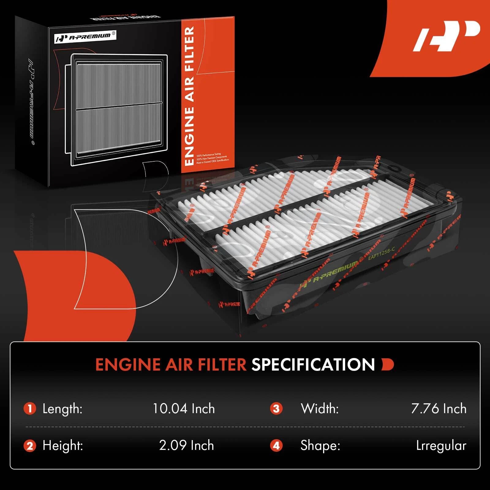 2X Engine Air Filter for Honda CR-V (2012-2014)