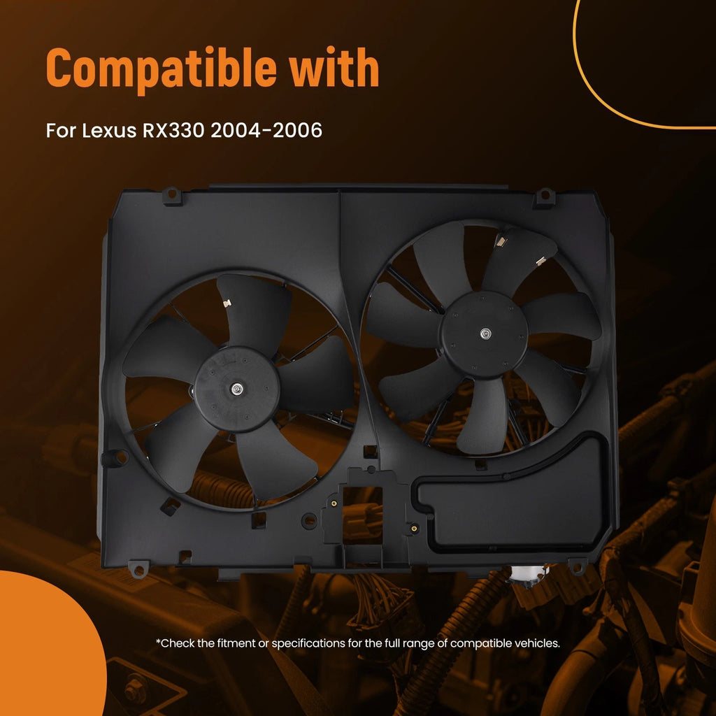 Cooling Fan 5+7 Blades for Lexus RX330 (2004–2006) 621110 LX3115109 240W