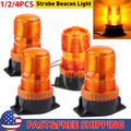 Set of 4 LED Amber Strobe Lights for Forklift Truck