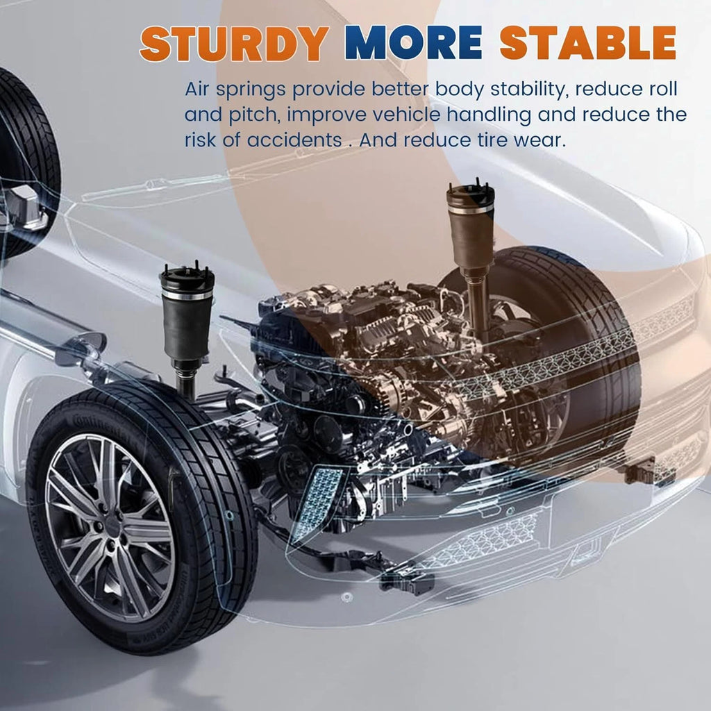 Pair Front Air Suspension Struts W/ADS for Mercedes ML500 GL450 GL550 (2006–2012)