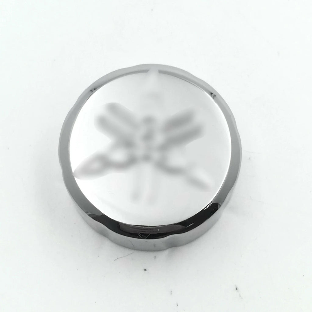 Chrome Fluid Reservoir Cap Cover for Yamaha (35mm Inner Diameter)