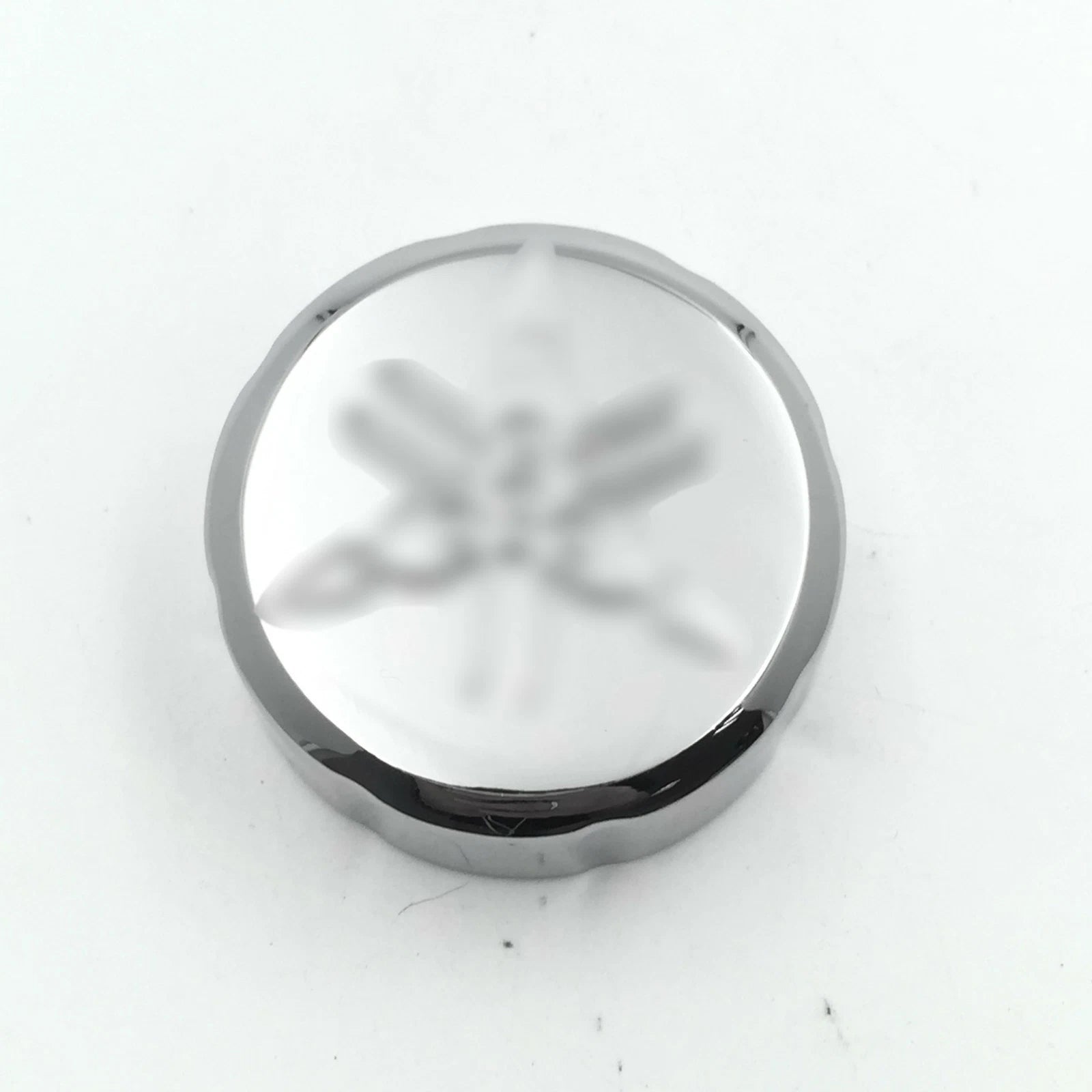 Chrome Fluid Reservoir Cap Cover for Yamaha (35mm Inner Diameter)